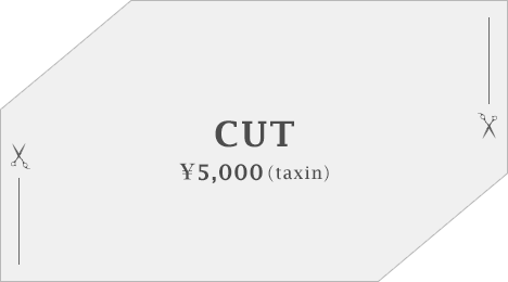 CUT ¥5,000（taxin）