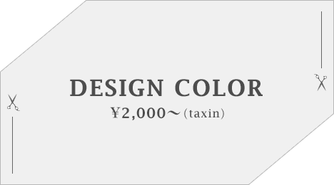 DESIGN COLOR ¥2,000〜（taxin）